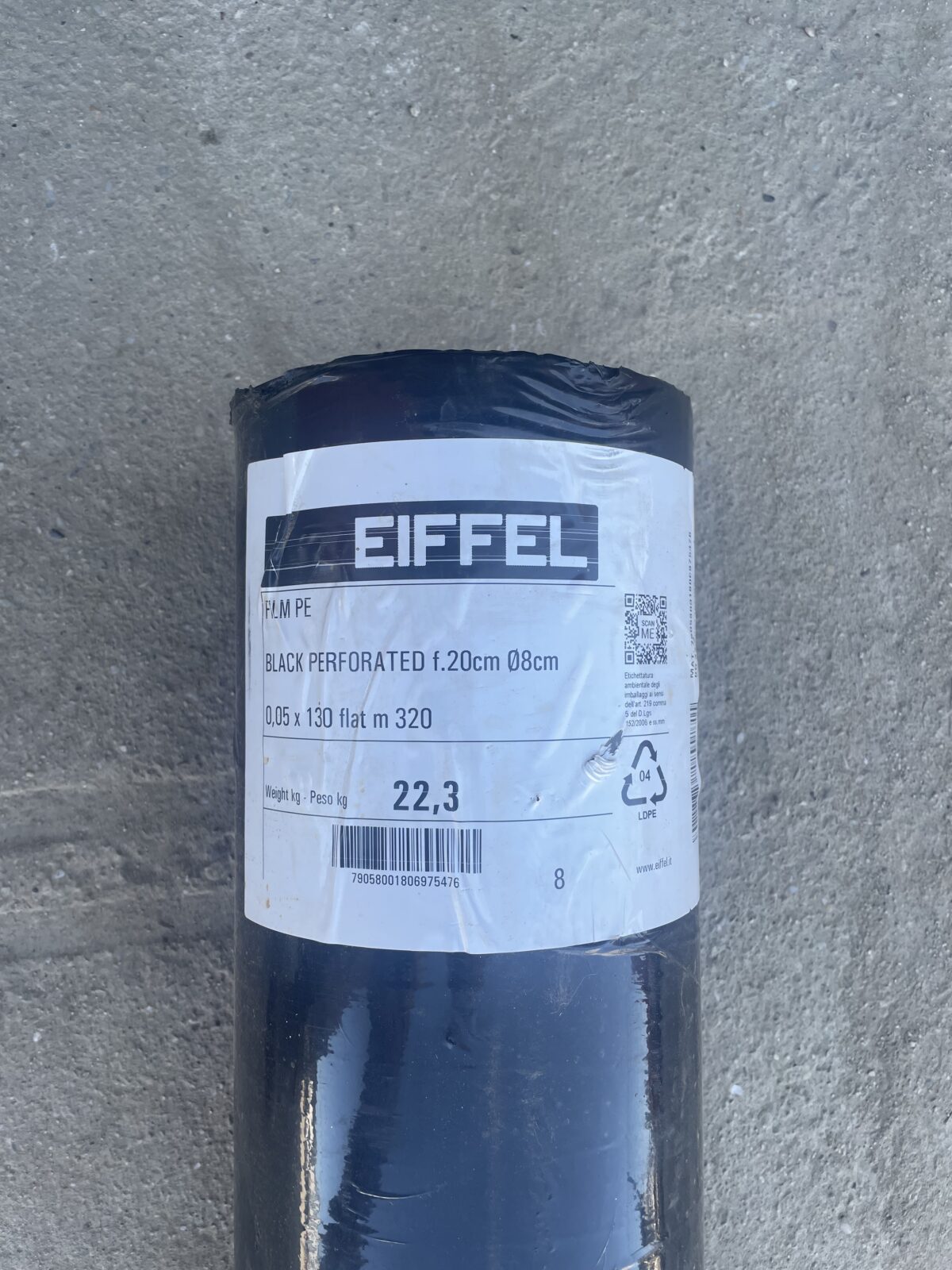 Folija za jagode, 320 metara, 130 cm, jednored